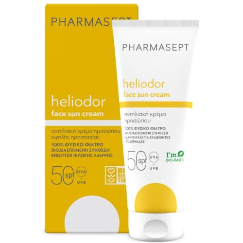 Pharmasept Heliodor Face Sun Cream Spf50 Κρέμα Υψηλής Αντηλιακής Προστασίας Προσώπου & Ντεκολτέ 50ml
